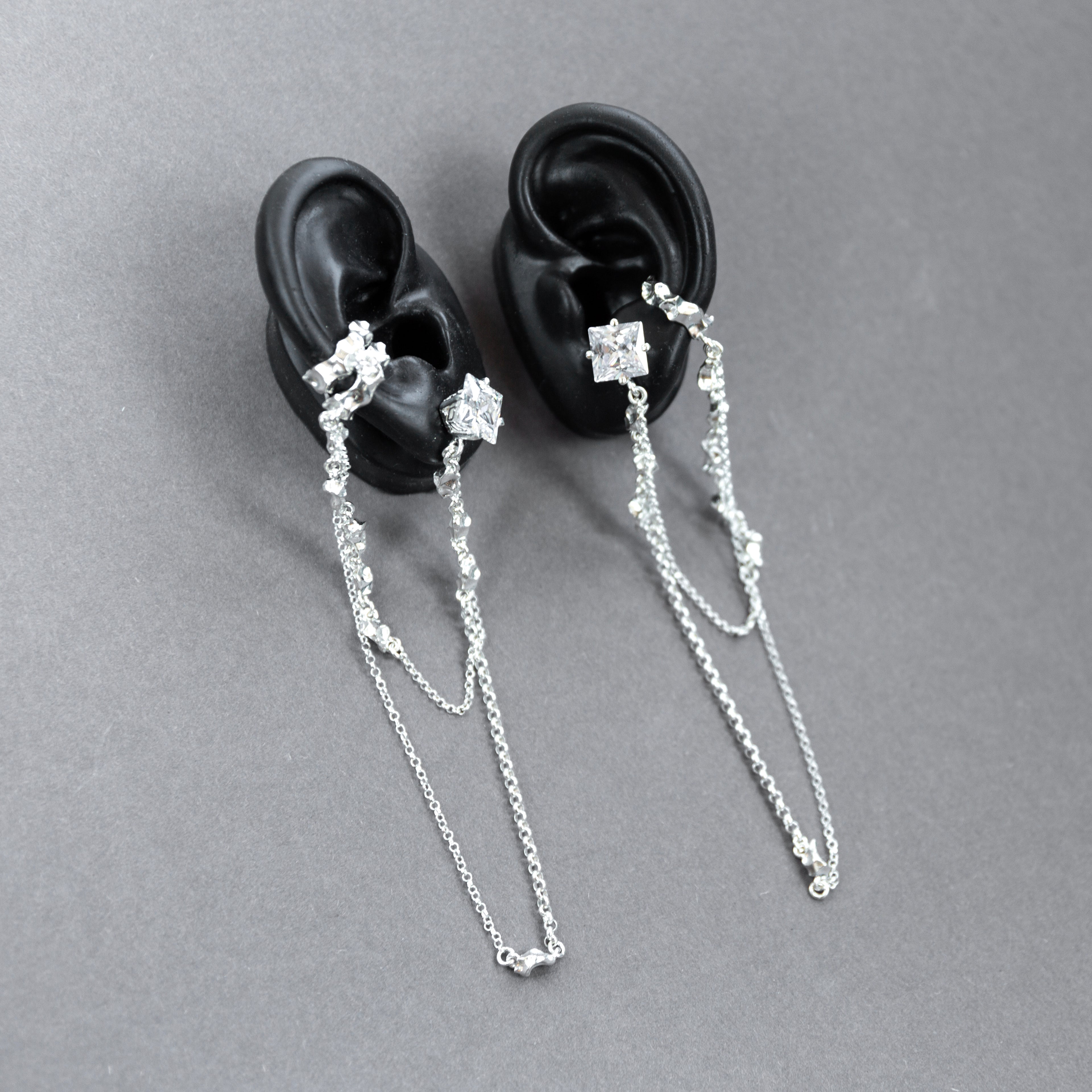 Rhisom ✦ silver earring