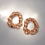 Load image into Gallery viewer, ENNE HAUTE round bronze earrings
