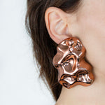 Load image into Gallery viewer, ENNE HAUTE small bronze earrings
