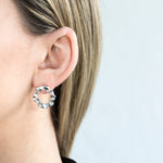 Load image into Gallery viewer, Cycle ✦ silver earrings
