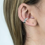 Load image into Gallery viewer, Bud, silver ear cuff
