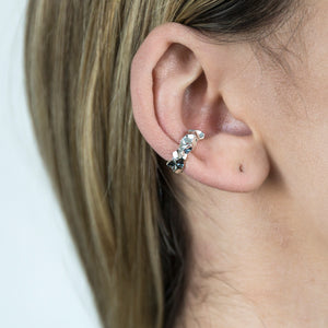Bud, silver ear cuff