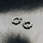Load image into Gallery viewer, Pollen, silver earrings
