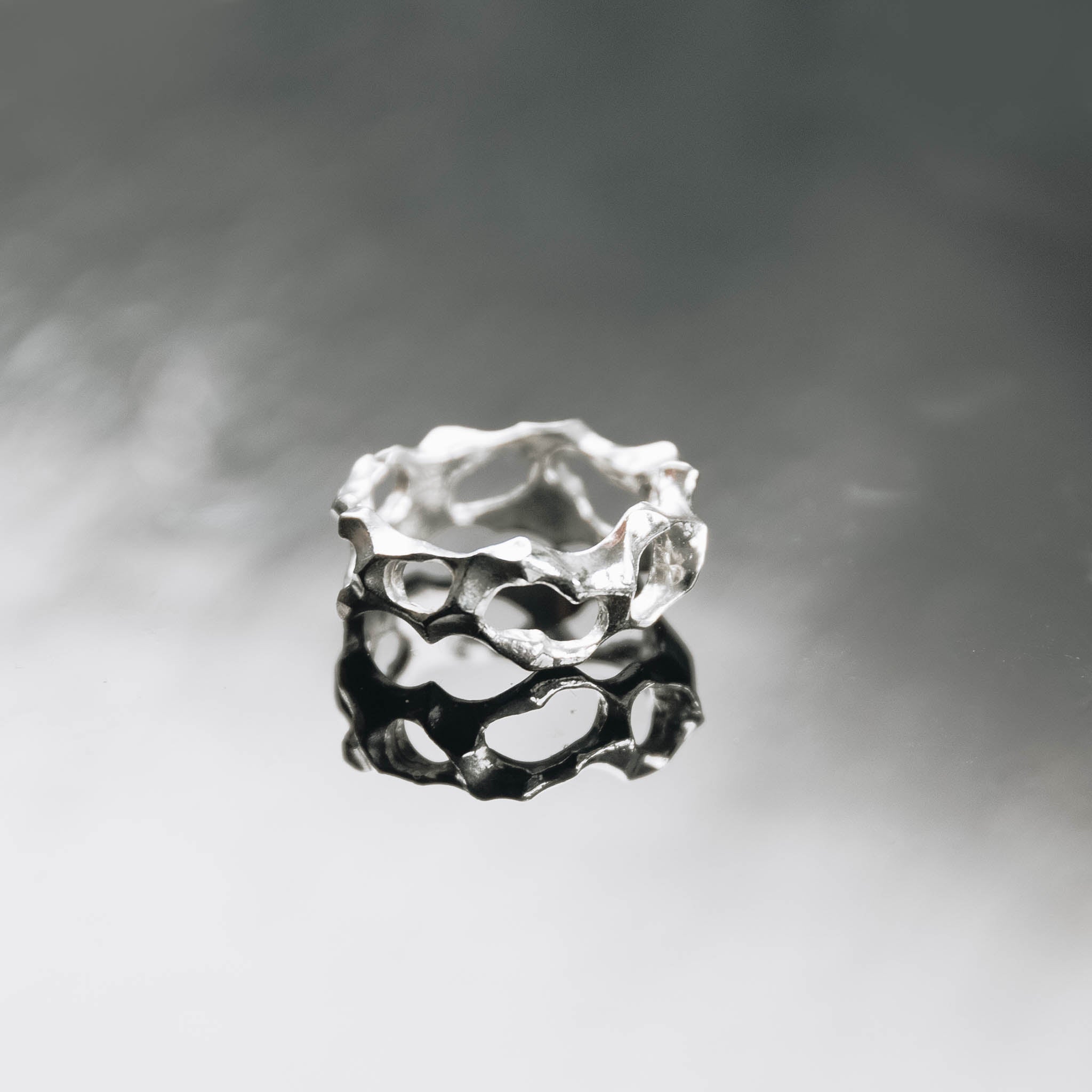 Roots, silver ring