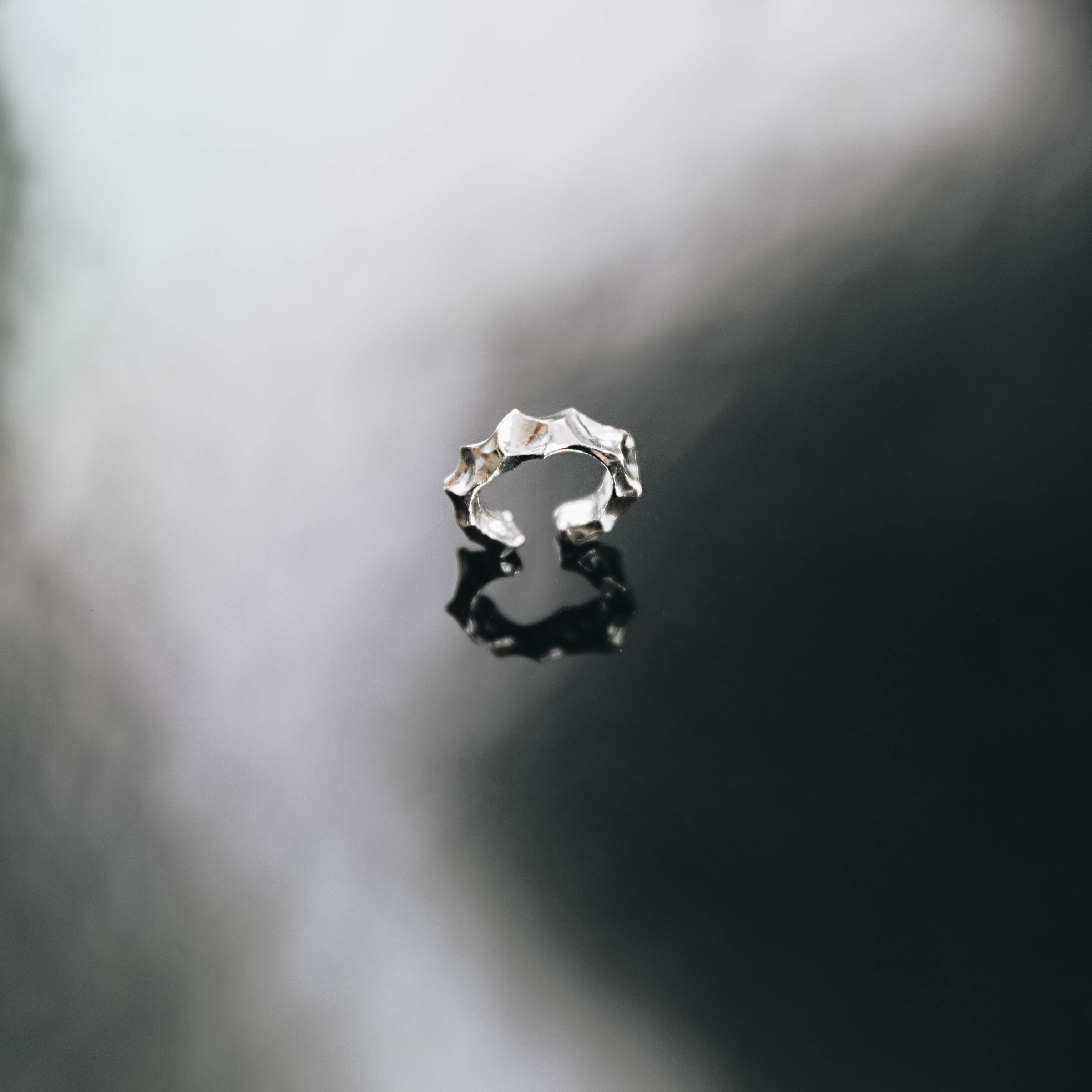 Bud, silver ear cuff