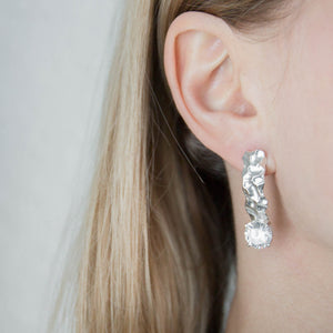 Seedling ✦ silver earrings