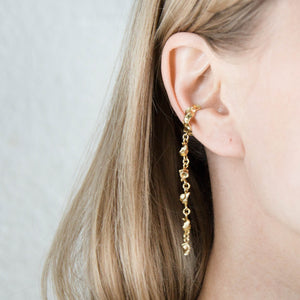 Stem, gold ear cuff