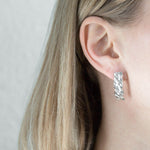Load image into Gallery viewer, Seedling, silver earrings
