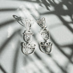 Load image into Gallery viewer, Pilgrim, silver earrings
