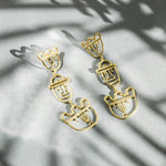 Load image into Gallery viewer, Pilgrim, gold earrings
