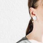 Load image into Gallery viewer, Composition, silver earrings
