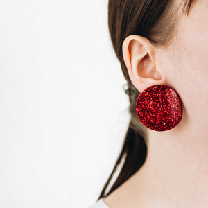 Ruby earrings