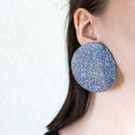Load image into Gallery viewer, eco Blueberry earrings
