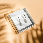 Load image into Gallery viewer, Round silver earrings
