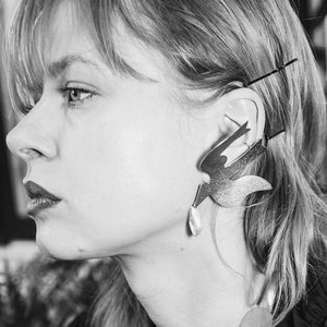 Messengers, gold earrings