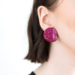 Load image into Gallery viewer, eco Cherry earrings
