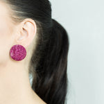 Load image into Gallery viewer, Fuchsia earrings
