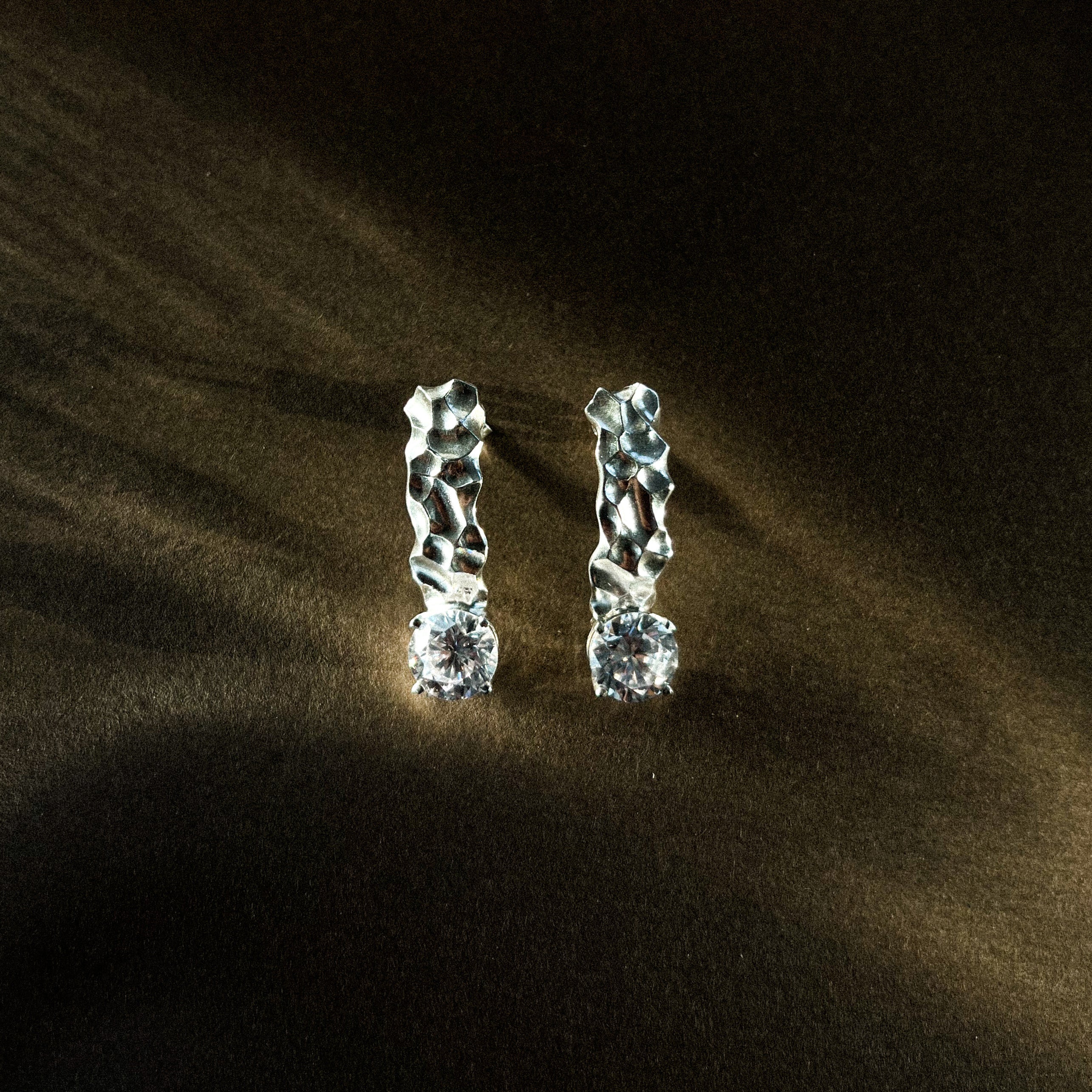 Seedling ✦ silver earrings