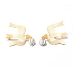 Load image into Gallery viewer, Messengers, gold earrings
